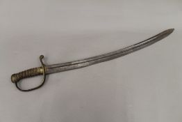 A 19th century short sabre. 73.5 cm long.