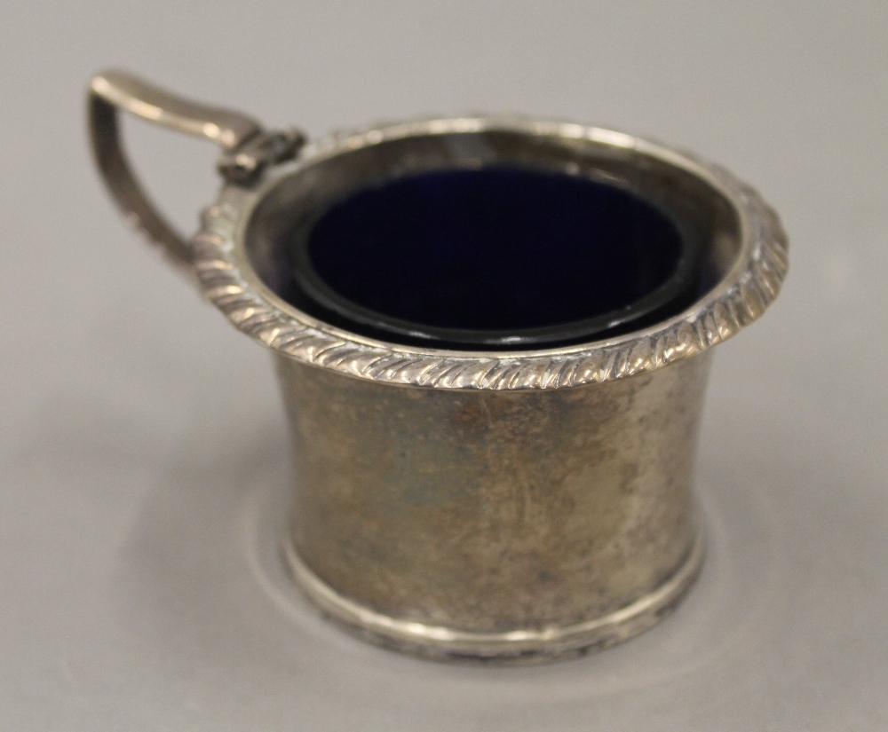 A quantity of small silver items, including napkin rings, mustards, etc. 9. - Image 23 of 30