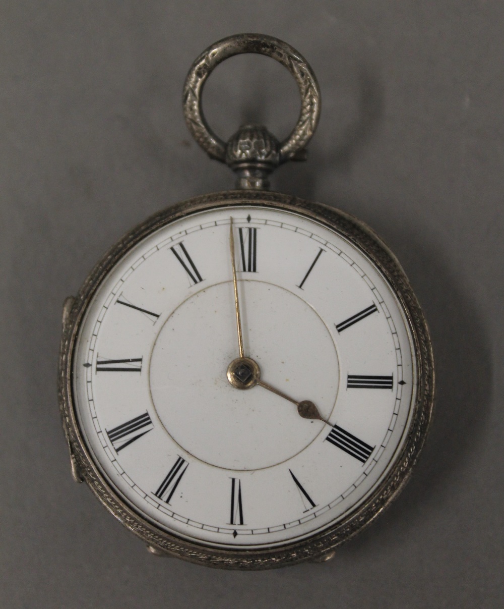 Two silver pocket watches, - Image 3 of 10