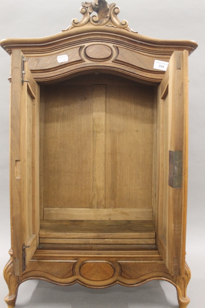 A miniature French armoire. 78 cm high. - Image 5 of 7