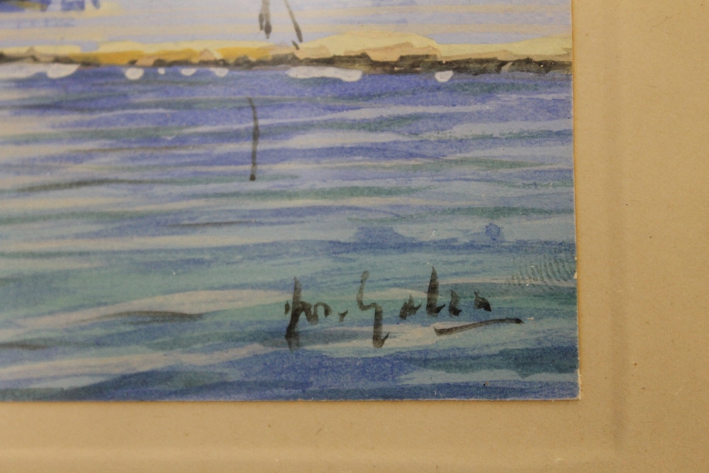 A set of four Maltese paintings, gouache on paper, indistinctly signed GALEA, - Image 6 of 6