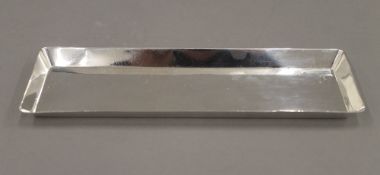 A silver trinket tray. 20 cm wide. 4 troy ounces.