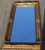 A large gilt mirror