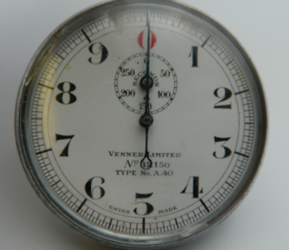 A pocket watch and a stopwatch. The latter 5.5 cm diameter. - Image 3 of 4