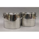 A pair of coolers, inscribed ''Alfred Gratien''. 26 cm wide.