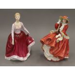 Two Royal Doulton figurines,