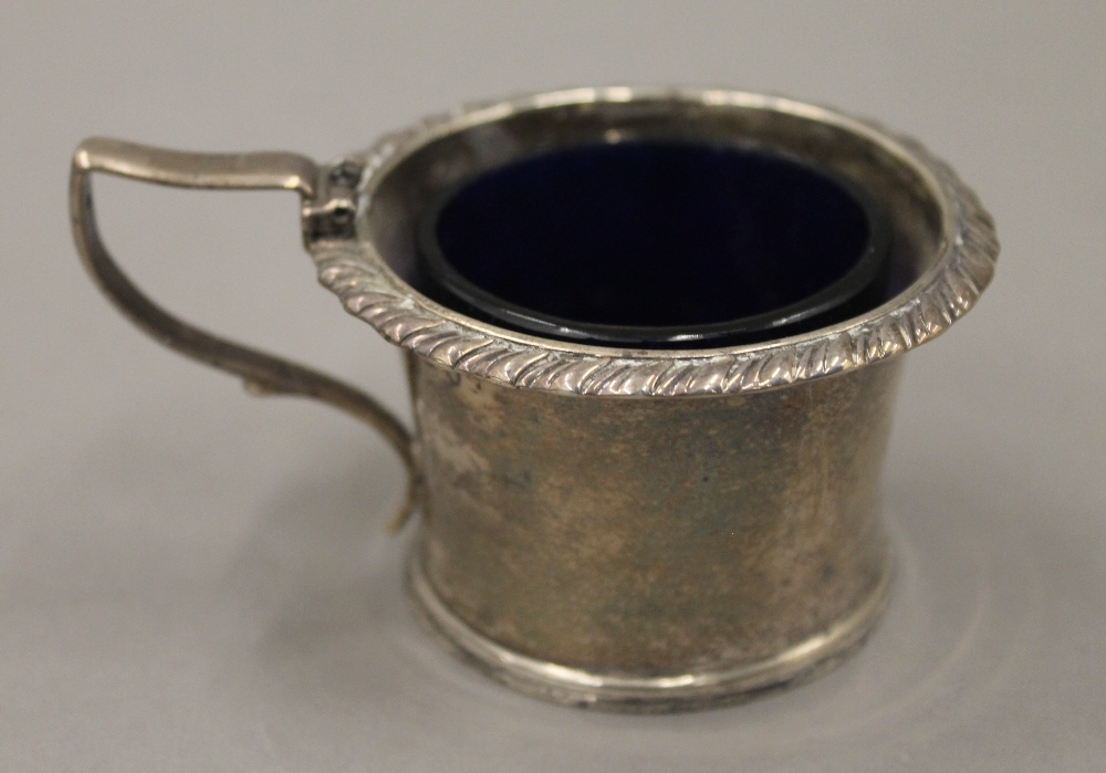 A quantity of small silver items, including napkin rings, mustards, etc. 9. - Image 24 of 30