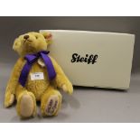 A boxed Steiff collectors bear, God Save The Queen. 29 cm high.