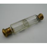 A Victorian double ended scent bottle. 12.5 cm long.