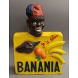A French Banania advertising model. 58 cm high.