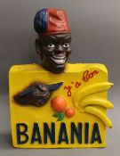 A French Banania advertising model. 58 cm high.