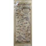 Pratts High Test Map of the Great North Road, print. 94 x 38.5 cm.