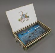 BONNIE AND CLYDE (20th/21st century) British, cigar box diorama, All Eyes. 22 cm wide.
