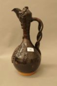 A 19th century Canakkale pottery ewer. 37 cm high.