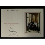 HRH Prince Charles, The Prince of Wales (born 1948) signed Christmas card, possibly 2000,