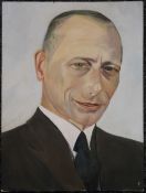 A Portrait of a Gentleman, oil on board. 30 x 40.5 cm.