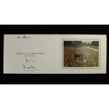 HRH Prince Charles, The Prince of Wales (born 1948) signed Christmas card, possibly 1994,