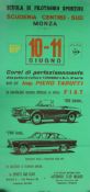 A vintage motor racing poster. 33 cm wide.