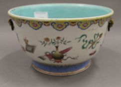 A 19th century Chinese bowl. 21 cm diameter.