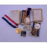 A set of four WWI medals awarded to Pte J E Lowe RMLI, (Royal Marines Light Infantry), CH12242,