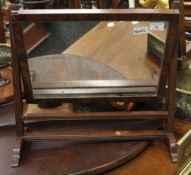 A 19th century mahogany toilet mirror. 47 cm wide.