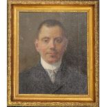 D NEWHAM, a Portrait of a Gentleman, oil on canvas, framed. 24 x 29 cm.