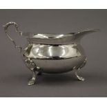 A silver sauce boat. 13 cm long. 3.5 troy ounces.