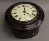 A fusee dial clock. 30 cm diameter.