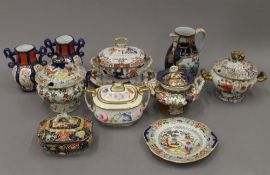 A quantity of Masons and other Ironstone ceramics