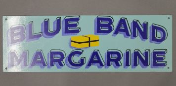 A Blue Band Margarine advertising sign. 45.5 cm long.