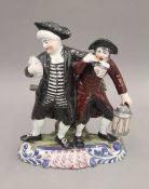 A 19th century Staffordshire figural group. 23 cm high.