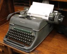 A 1950's Olympia typewriter.