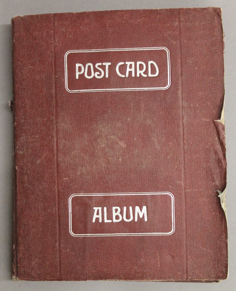 A vintage postcard album, containing various WWI silk and other postcards. - Image 2 of 2