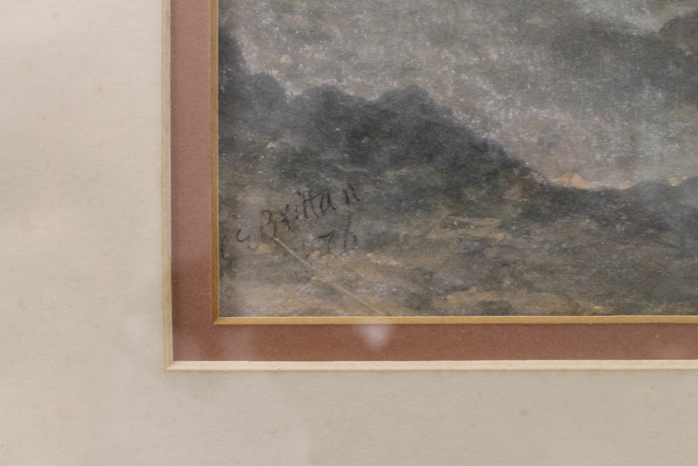 CHARLES EDWARD BRITTAN, Rough Seas, watercolour, signed, framed and glazed. 47 x 29 cm. - Image 4 of 4