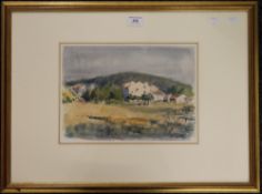 J GATY, Provence Scene, watercolour, framed and glazed. 30.5 x 21.5 cm.