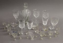 A quantity of various glassware