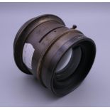 A Zeiss convertible anastigmat patent 16 1/2'' No2655 lens. 6.5 cm high.