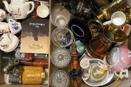 A quantity of miscellaneous ceramics, glass and metalware, etc.