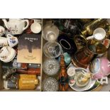 A quantity of miscellaneous ceramics, glass and metalware, etc.