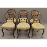 A quantity of various Victorian chairs.