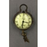 A pendant ball watch. 6 cm high.