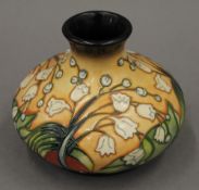 A small modern Moorcroft vase. 10 cm high.