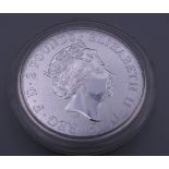 A 2020 silver Britannia coin