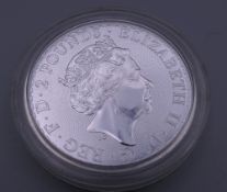 A 2020 silver Britannia coin