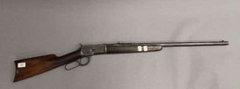 A Winchester rifle (deactivated),