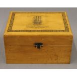 A Victorian homeopathic medicines box. 18.5 cm wide.