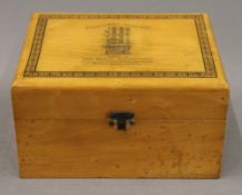 A Victorian homeopathic medicines box. 18.5 cm wide.