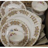 A large quantity of various porcelain tea and dinner wares