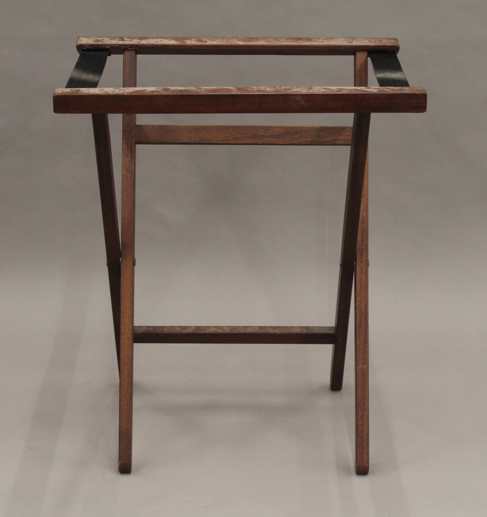 A modern butler's tray on stand. 61 cm wide. - Image 4 of 6