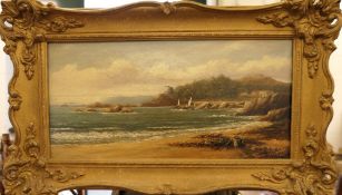 R KAY, The Collette Tower St. Heliers Jersey, oil on canvas, framed.